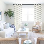 Farmhouse style perforated curtains