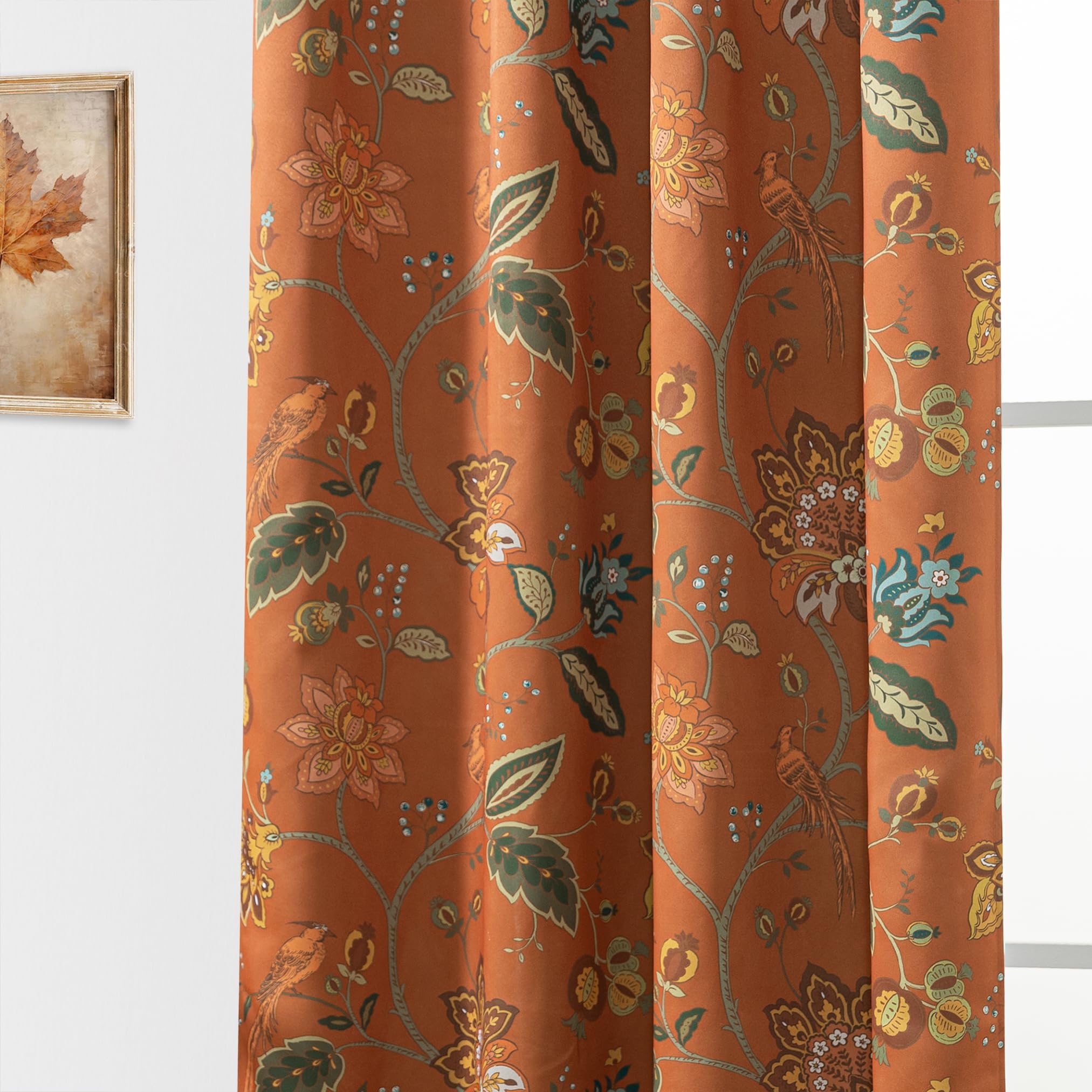 Terracotta-colored curtains in the flower garden - Image 2