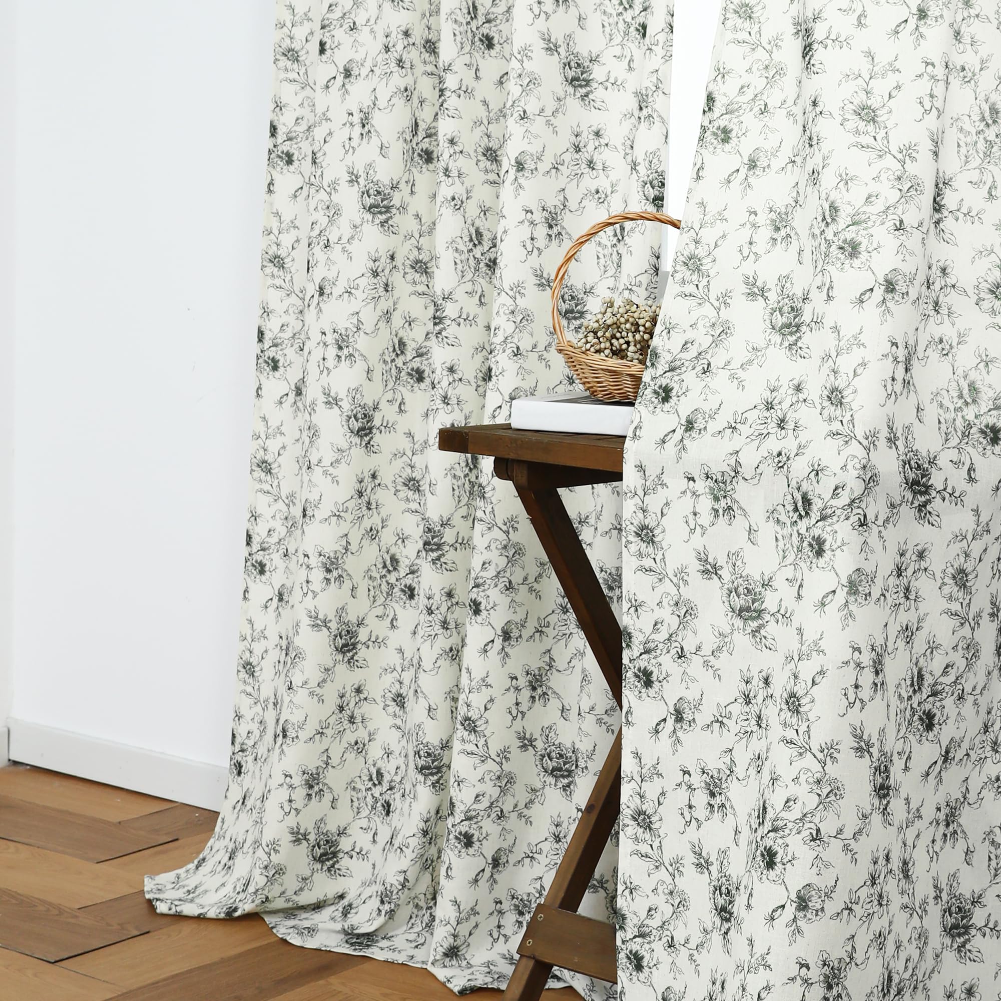 Vintage striped farmhouse style curtains - Image 4