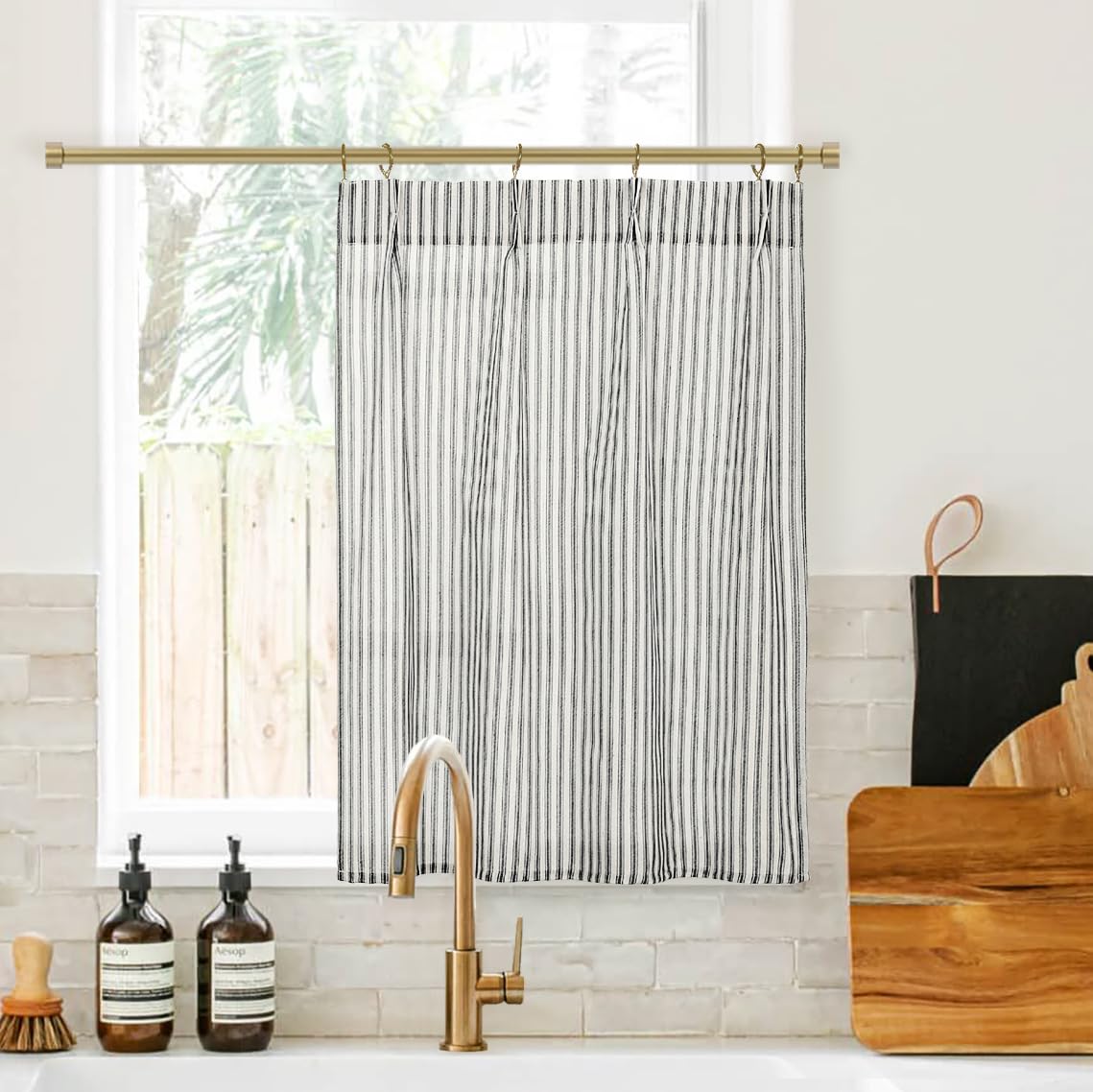 White coffee shop style curtains - Image 2