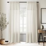 White soft sheer curtains