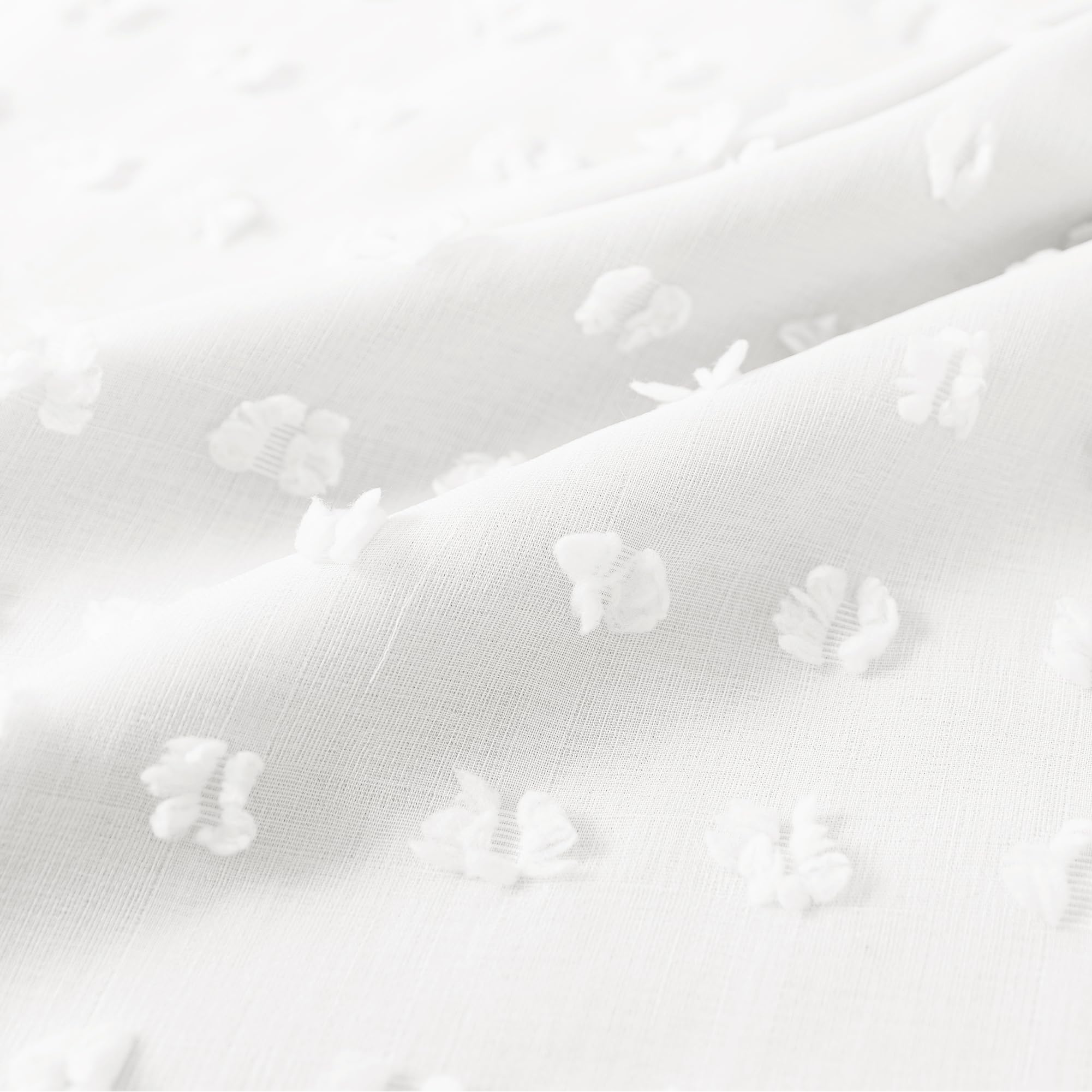 White polka dot striped curtains - Image 3